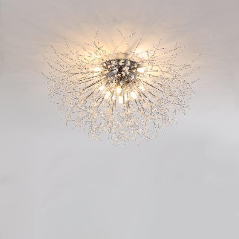 Dandelion Crystal Semi-Flush Ceiling Light