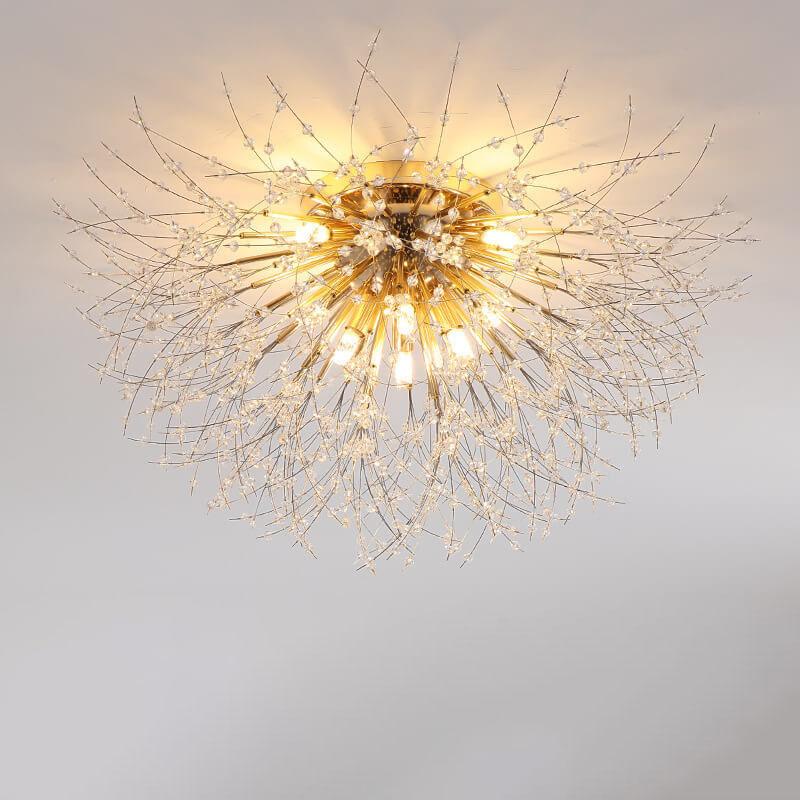 Dandelion Crystal Semi-Flush Ceiling Light