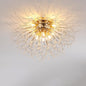 Dandelion Crystal Semi-Flush Ceiling Light