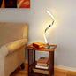 Modern Minimalist Aluminum Spiral Strip LED Table Lamp For Home Office