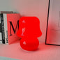 French Cream Handmade Glass Mushroom 1-Light Table Lamp