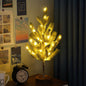 Christmas Decorative Cedar Needle Simulated Tree Light Battery Decorative Table Lamp