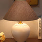 Chinese Retro Vase Base Ceramic Linen 1-Light Table Lamp