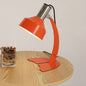 Vintage Orange Iron Dome Shade Fishtail Base  1-Light Table Lamp