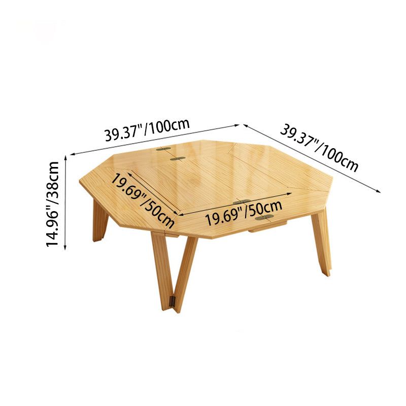 Folding Octagonal Outdoor Coffee Table