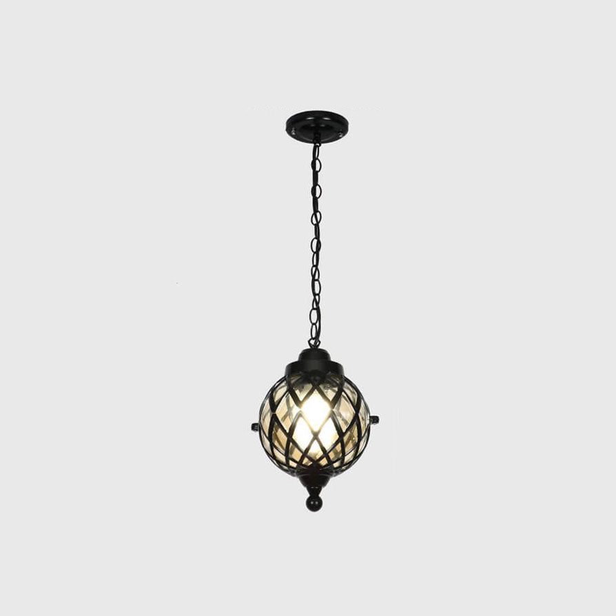 Outdoor Waterproof Glass Globe Pendant