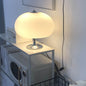 Modern Creamy White Ball Shade 3-Light Table Lamp