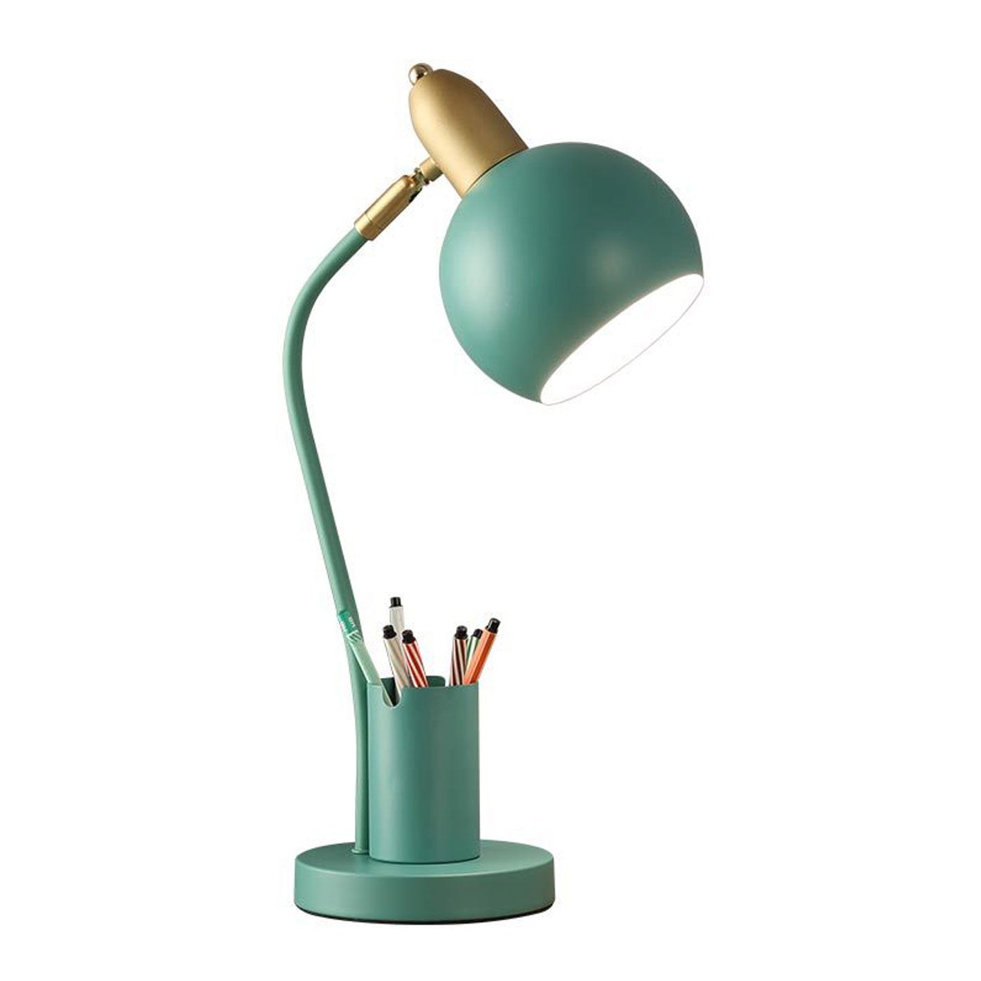 Simple Solid Color Student With Pen Barrel 1-Light Table Lamp