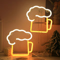 Creative Neon Beer Mug LED Battery/USB Decorative Light