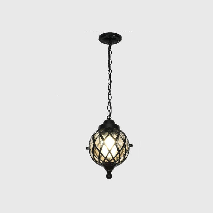 Outdoor Waterproof Glass Globe Pendant