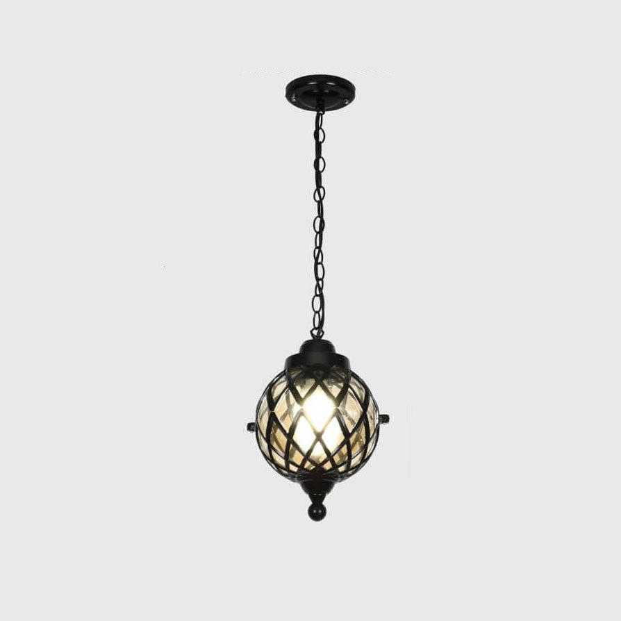 Outdoor Waterproof Glass Globe Pendant