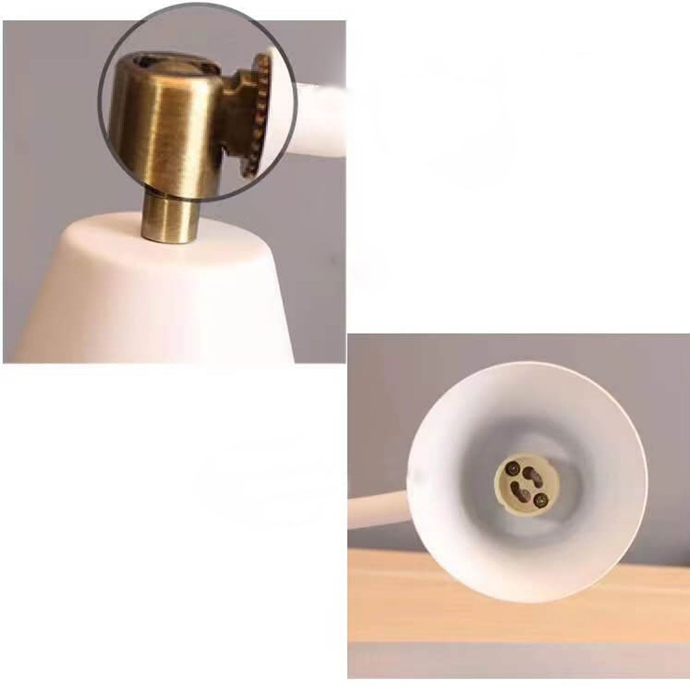 Nordic Simple Cone Log Base 1-Light Melting Wax Table Lamp