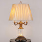 European Light Luxury Zinc Alloy Crystal 1-Light Table Lamp