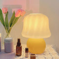 French Creative Cream Mushroom Design 1-Light Table Lamp