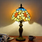 Retro Tiffany Stained Glass Sunflower 1-Light Table Lamp