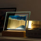 Creative Quicksand Square  LED Night Light Decorative Table Lamp