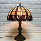Vintage Tiffany Stained Glass Shade 1-Light Table Lamp