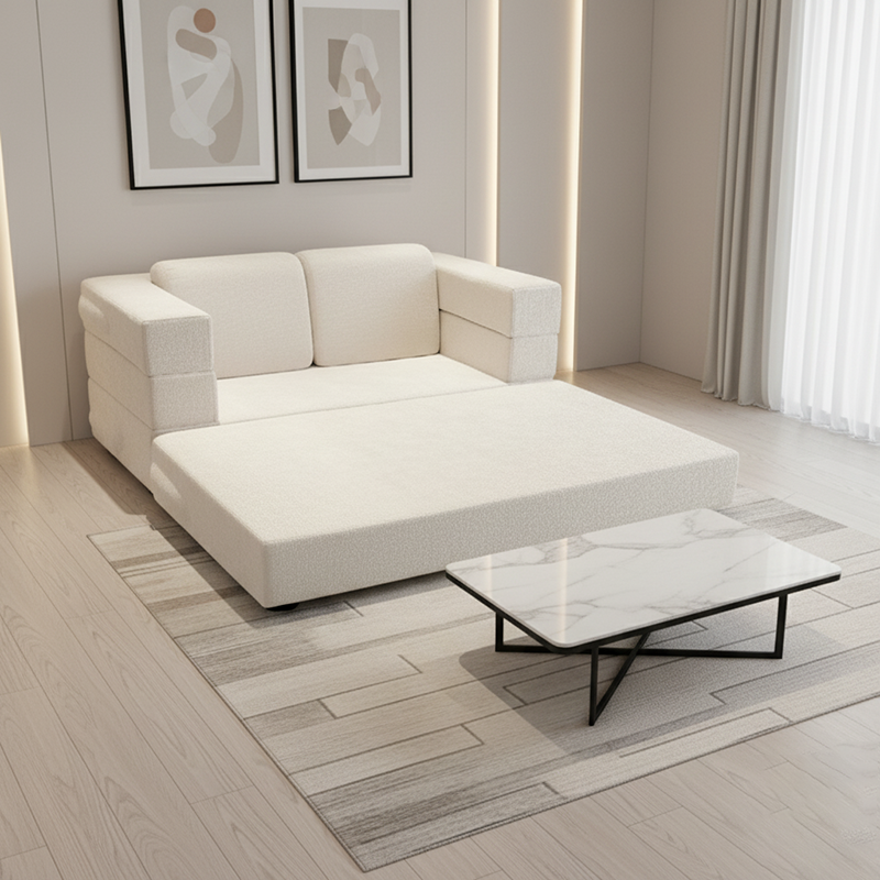 Foldable Chenille Sofa Bed