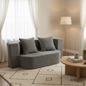Foldable Sherpa Sofa Bed