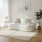 Curved Chenille Sectional Sofa