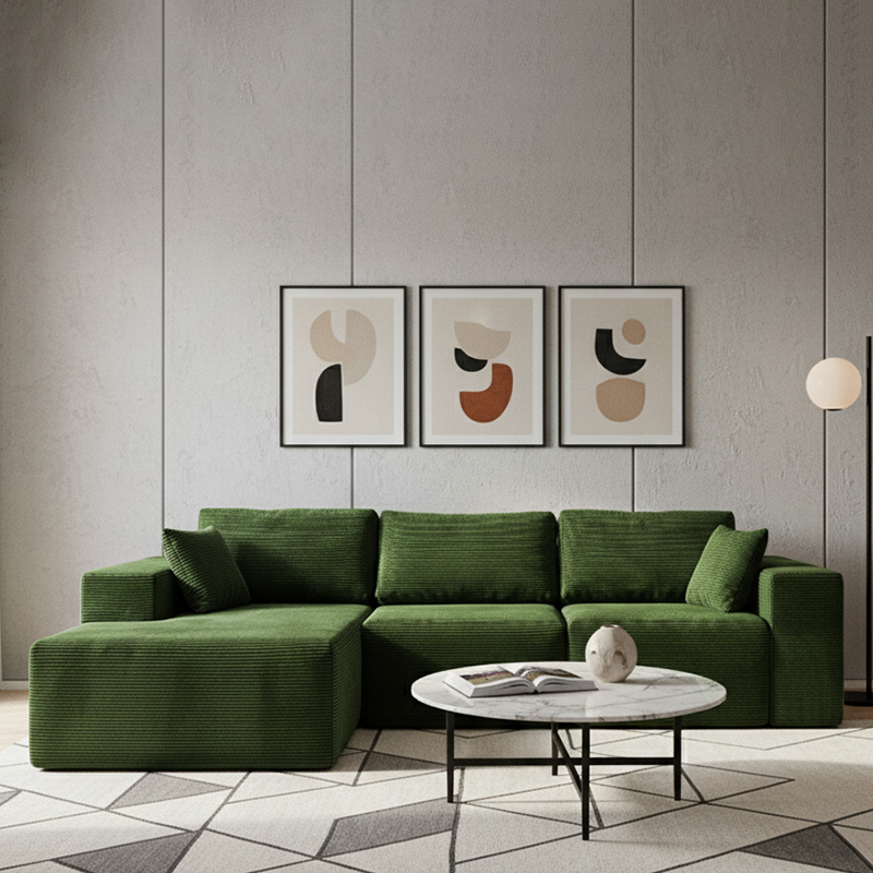 Corduroy Sectional Sofa