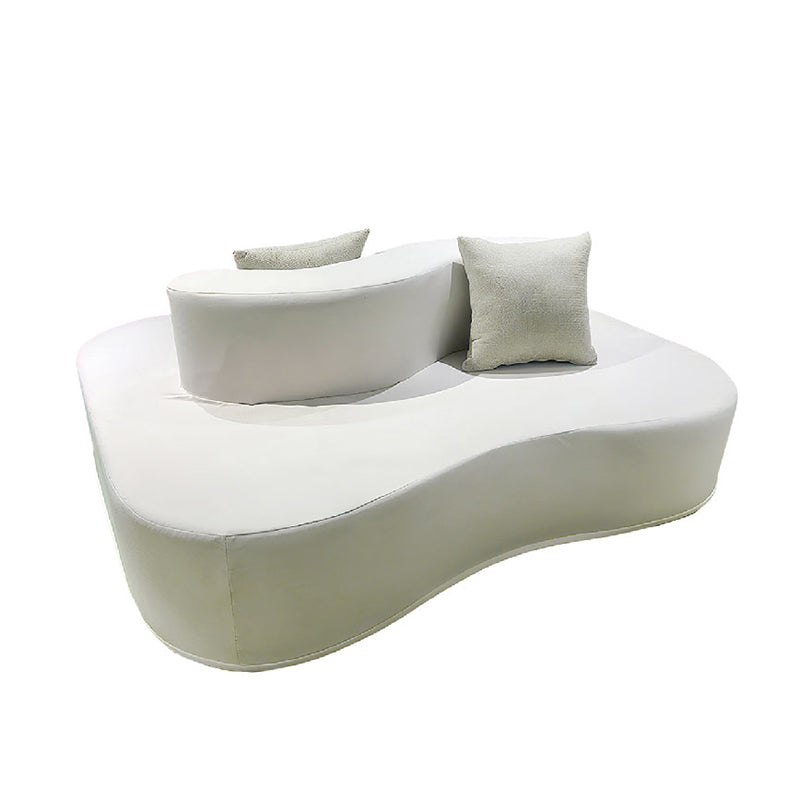 Curved Chenille Sectional Sofa