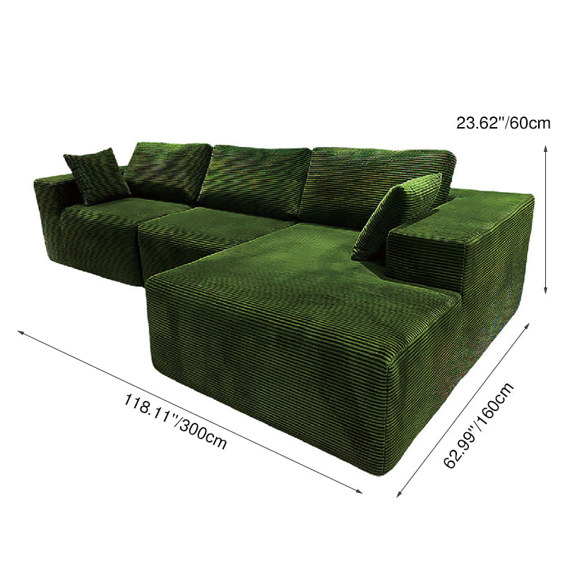 Corduroy Sectional Sofa
