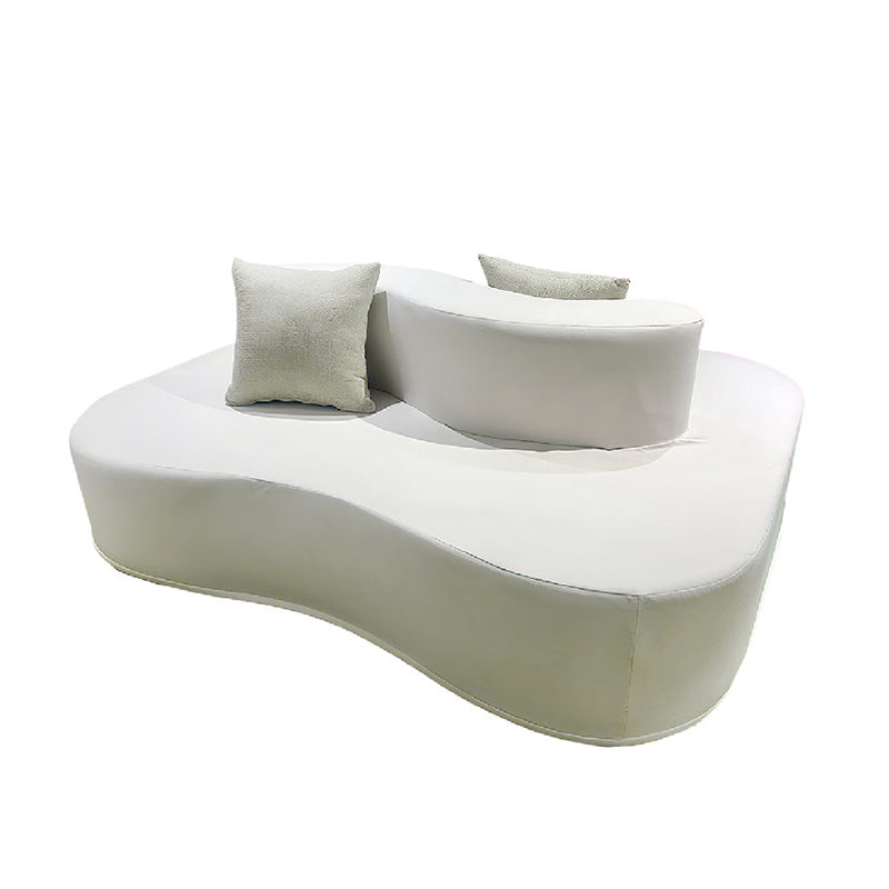 Curved Chenille Sectional Sofa