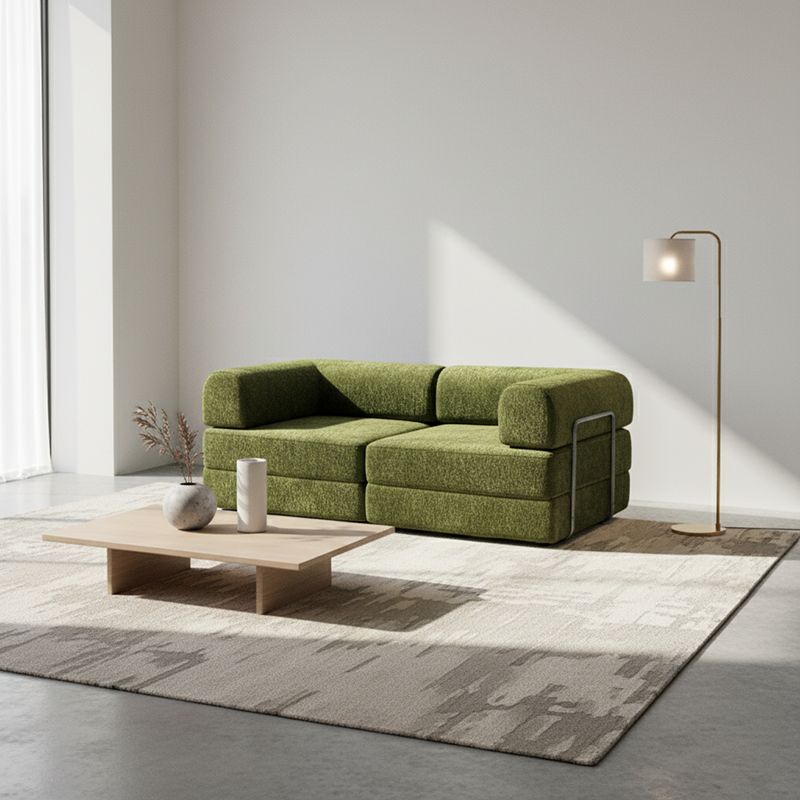 Convertible Chenille Sofa Bed