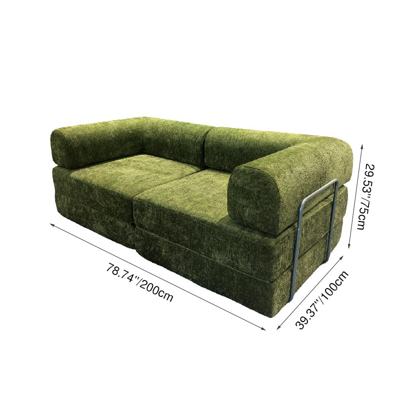 Convertible Chenille Sofa Bed