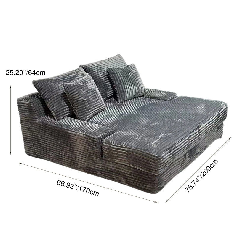 Modular Corduroy Sofa Bed