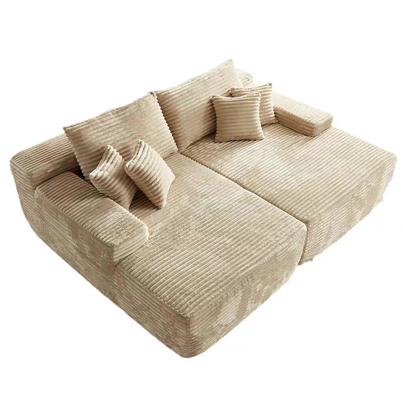 Modular Corduroy Sofa Bed