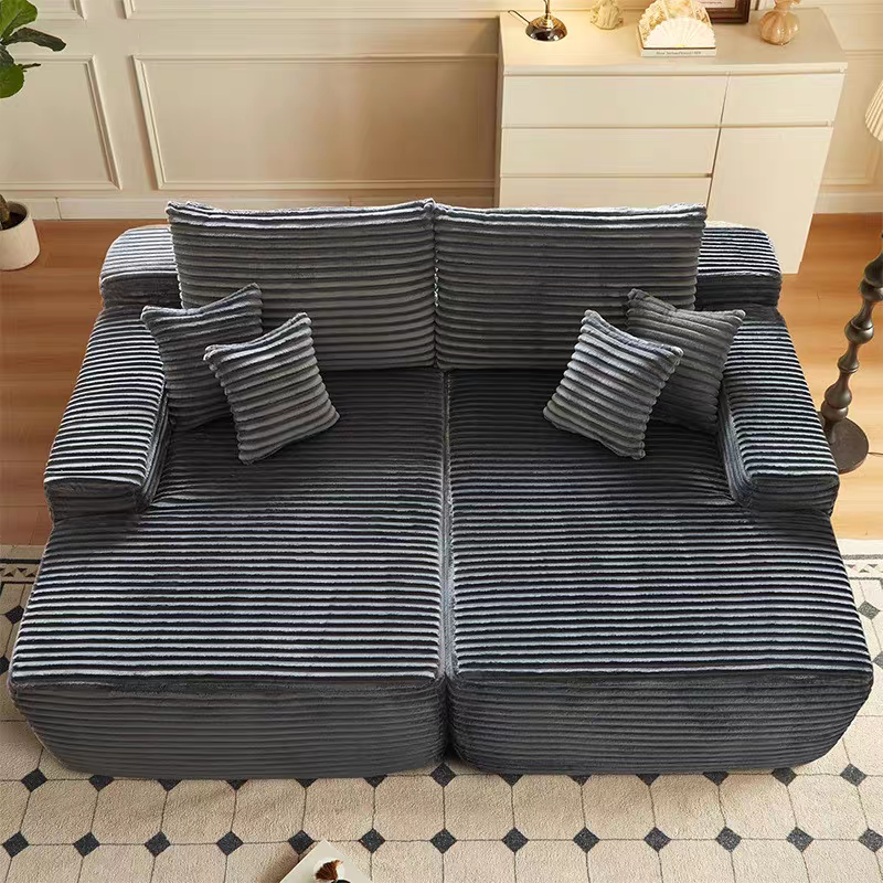 Modular Corduroy Sofa Bed