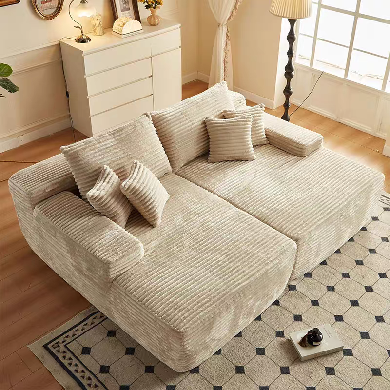 Modular Corduroy Sofa Bed