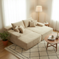 Modular Corduroy Sofa Bed