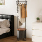 Nordic Round Hall Tree Clothes Organizer
