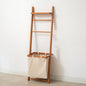 Wood Garment Rack Hall Tree With Basket