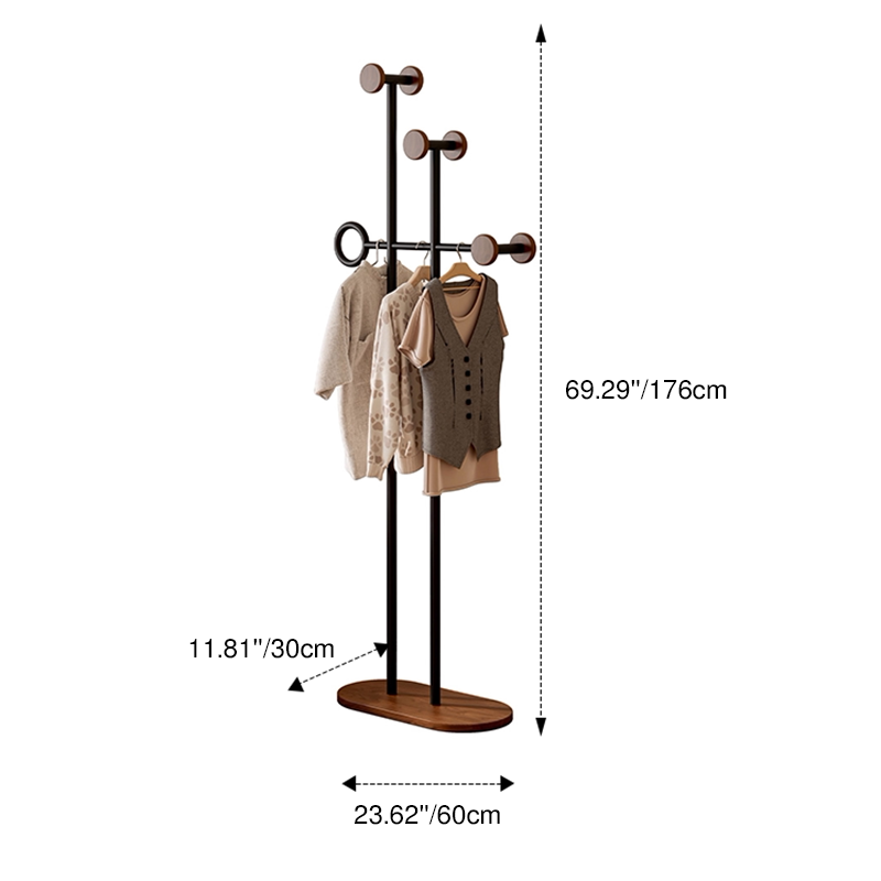 Retro Hall Tree Coat Rack