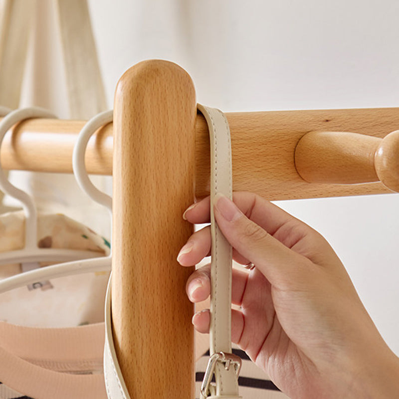 Japanese Wood Hall Tree Clothes Organizer