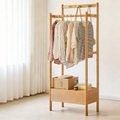 Japanese Wood Hall Tree Clothes Organizer