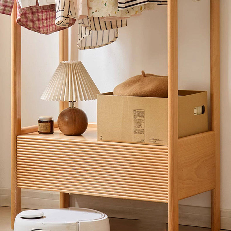 Japanese Wood Hall Tree Clothes Organizer