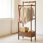 Japanese Wood Hall Tree Clothes Organizer
