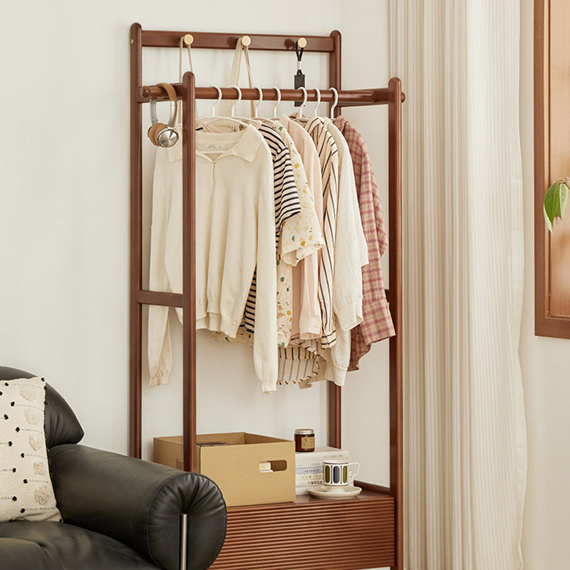Japanese Wood Hall Tree Clothes Organizer