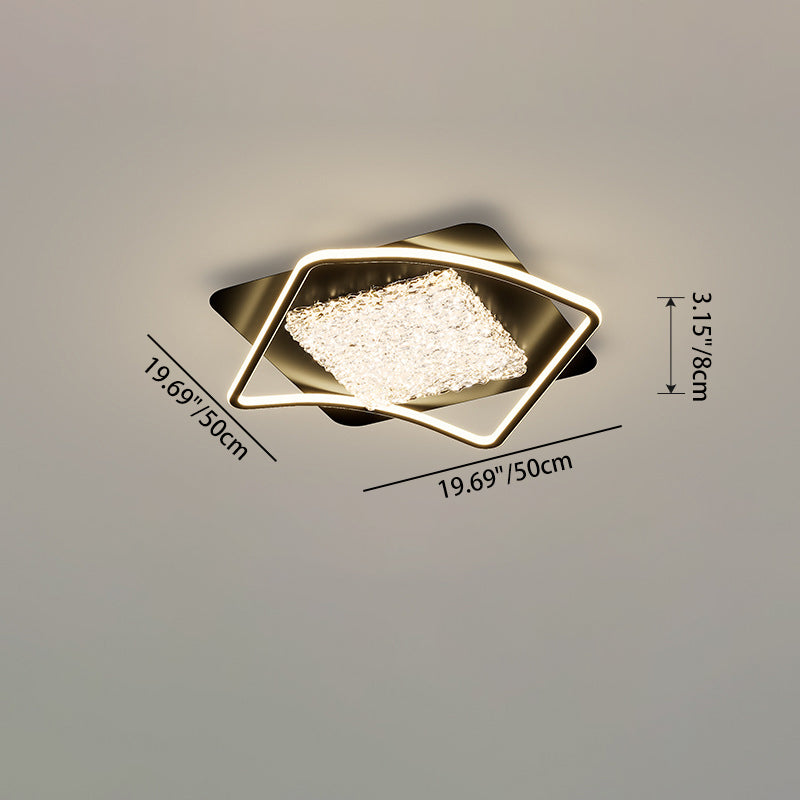 Luxury Square LED Flush Mount Ceiling Light