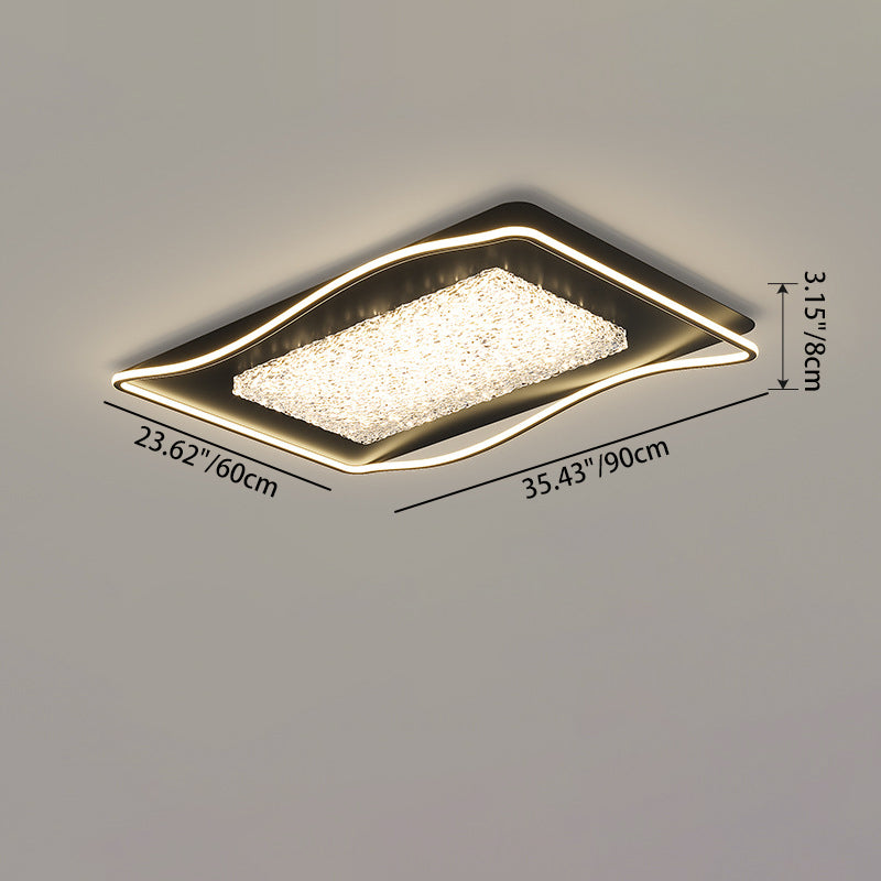 Luxury Square LED Flush Mount Ceiling Light
