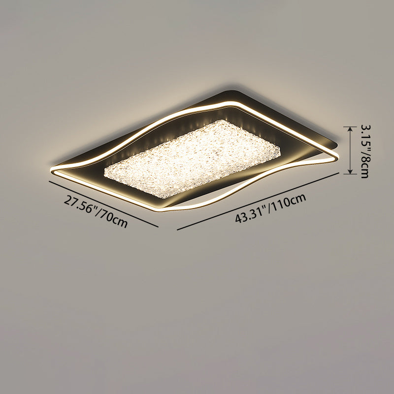 Luxury Square LED Flush Mount Ceiling Light