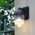 Modern Minimalist Waterproof Nut-Shaped Aluminum Glass 1-Light Outdoor Wall Sconce Lamp For Gardens