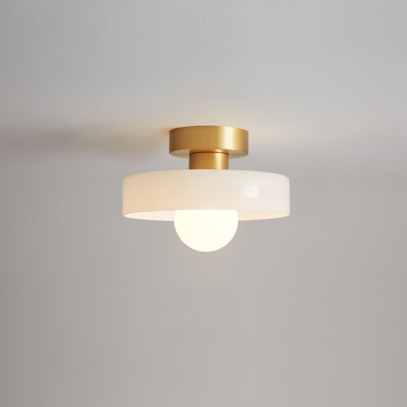 Nordic Copper & Glass Ceiling Light