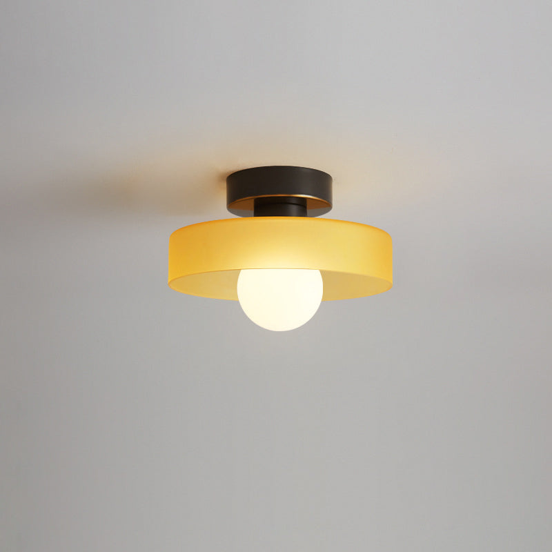 Nordic Copper & Glass Ceiling Light