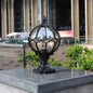 Contemporary Simplicity Round Waterproof Aluminum Glass 1 - Light Outdoor Post Light For Garden